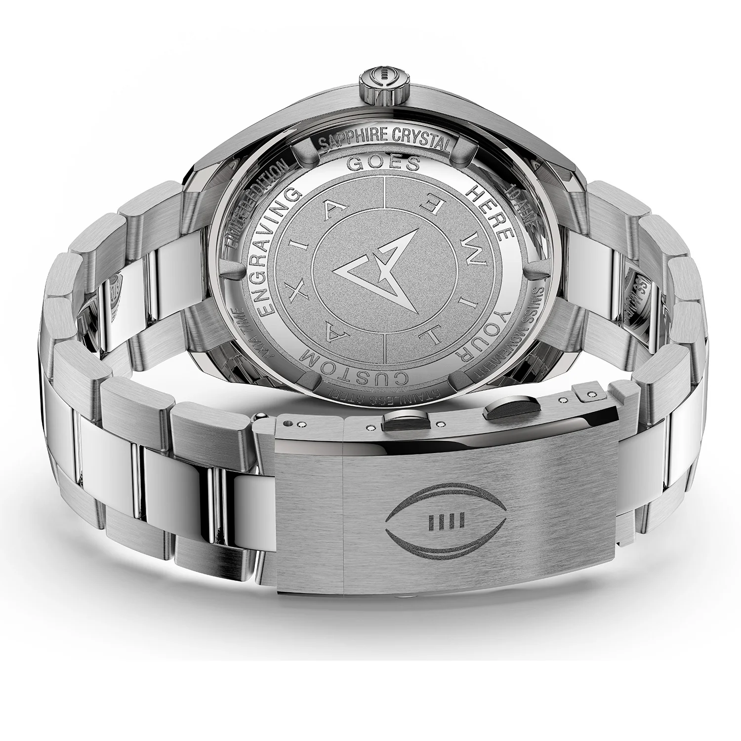 College Football Playoff Miami Hurricanes Lythos Stainless Steel Watch - Image 6